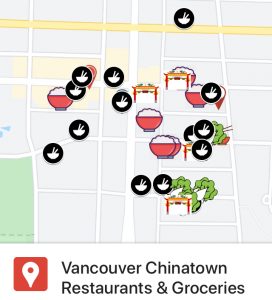 An updated map of Vancouver's Chinatown businesses open during Covid-19